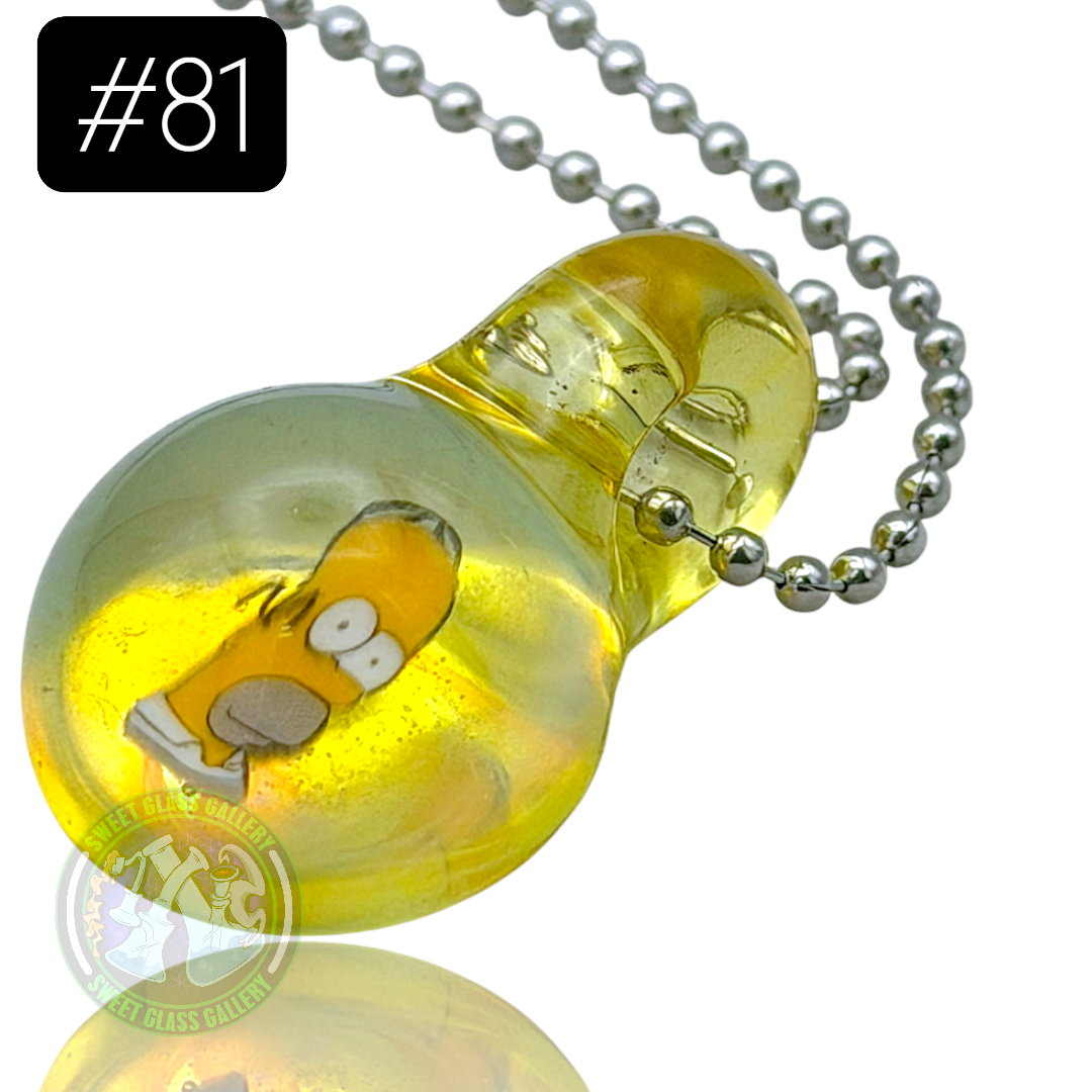 Keys Glass - Pendant #81 (Homer - The Simpsons)