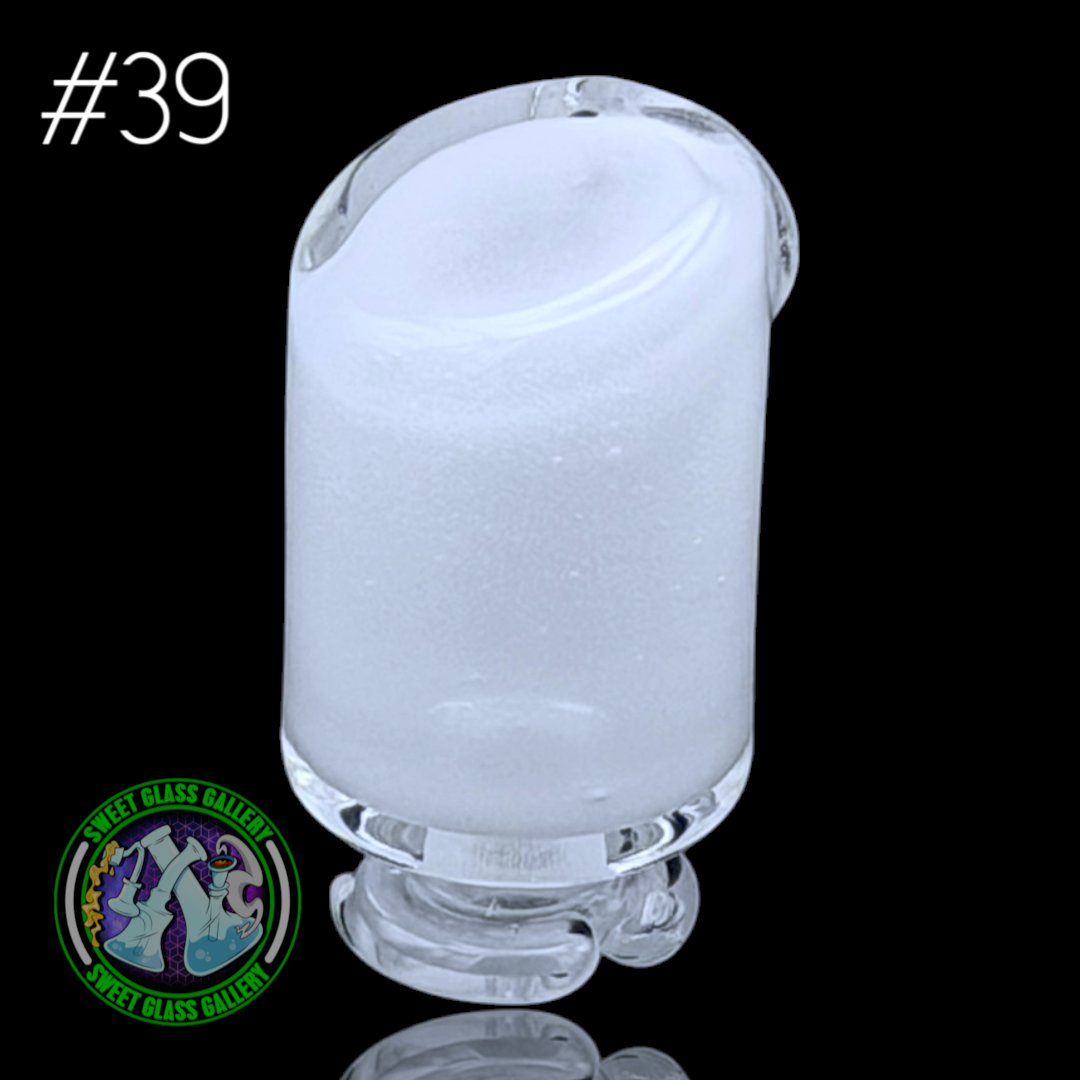 Kizmit Glass - Puffco Pivot Top #39 - Star White