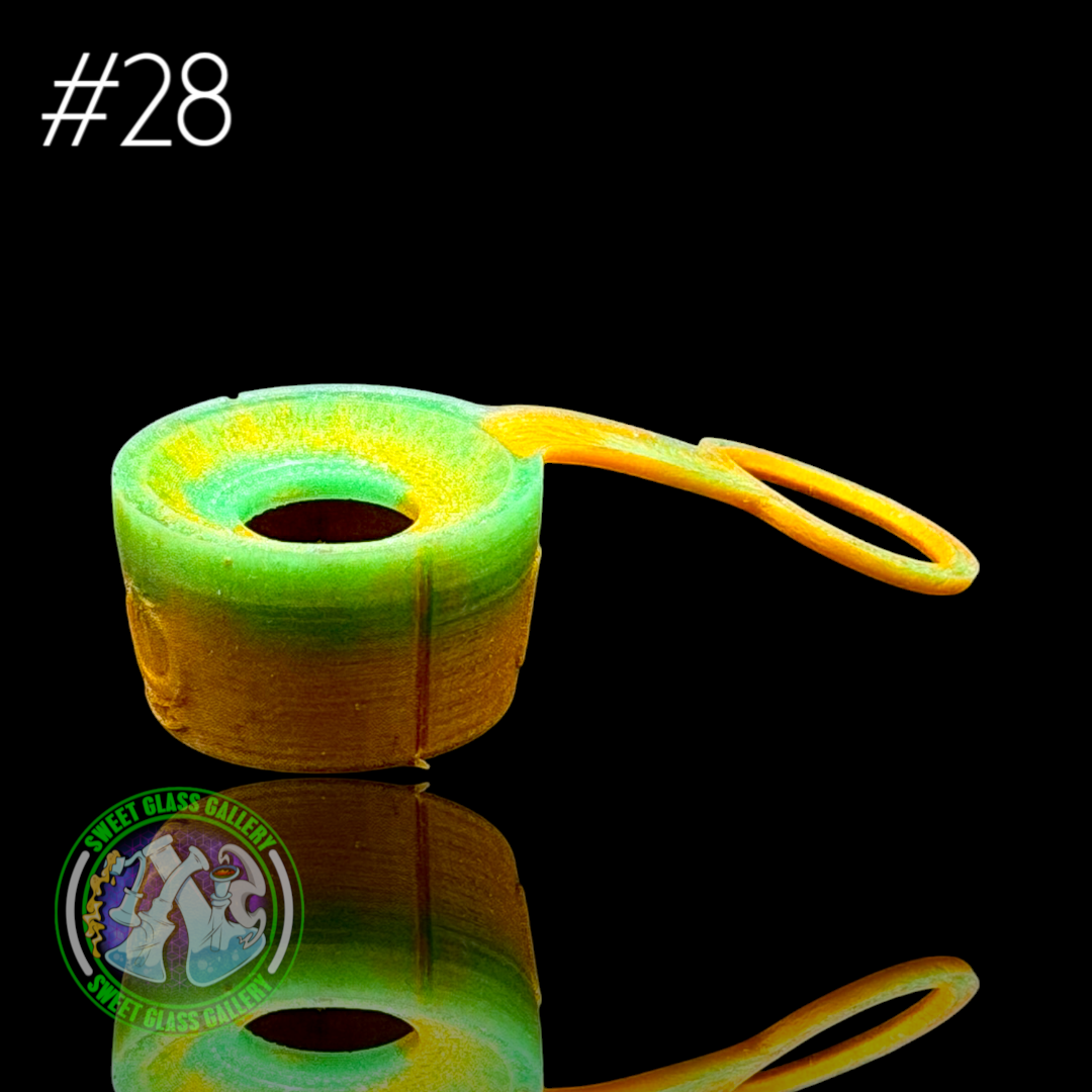 One Trick Pony - Rockulus Tether #28 - Puffco Peak Pro 3DXL - Gold/Green