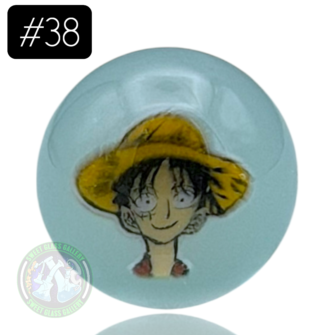 Keys Glass - Marble #38 (Luffy D Monkey - One Piecd)