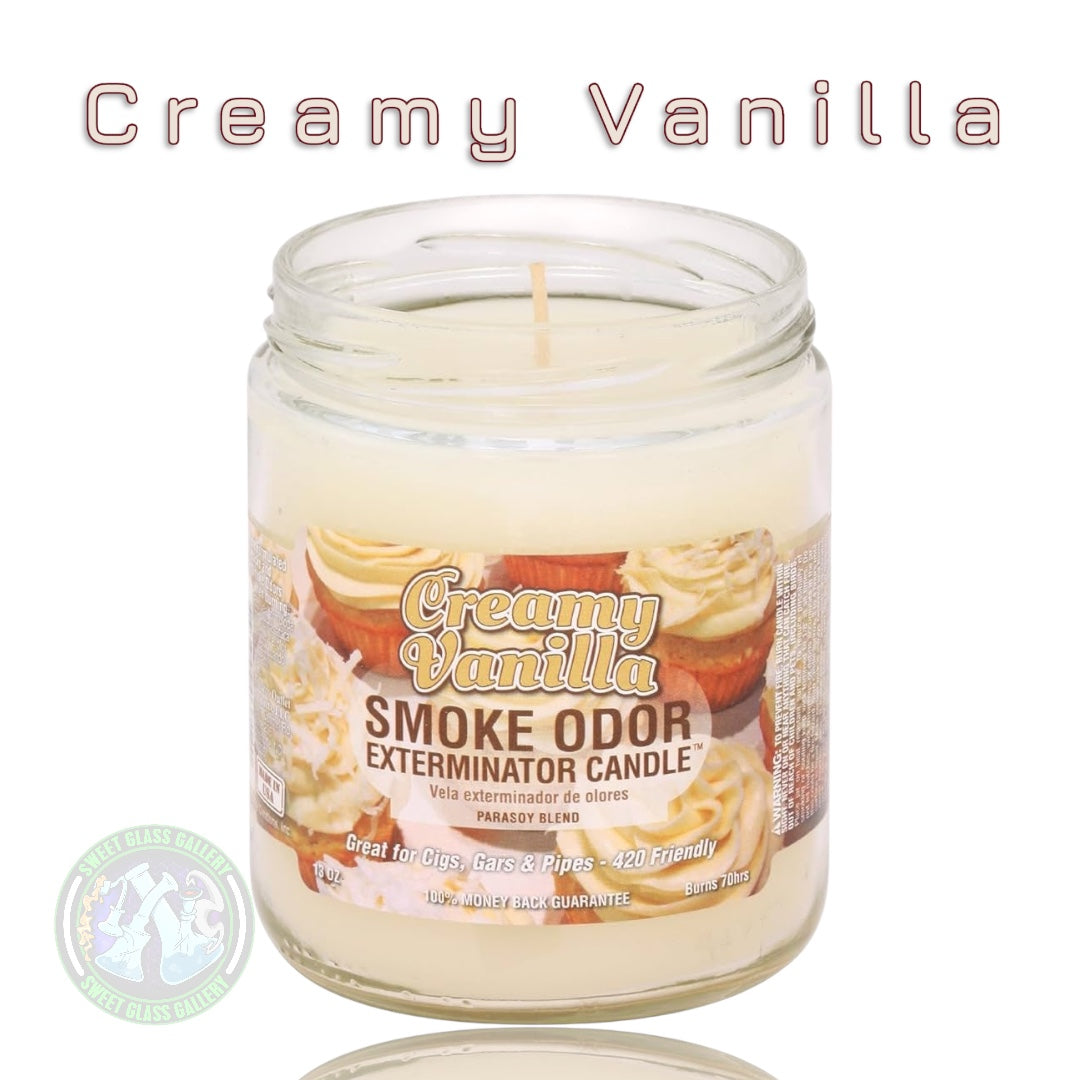 Smoke Odor Exterminator Candle - Creamy Vanilla Scent