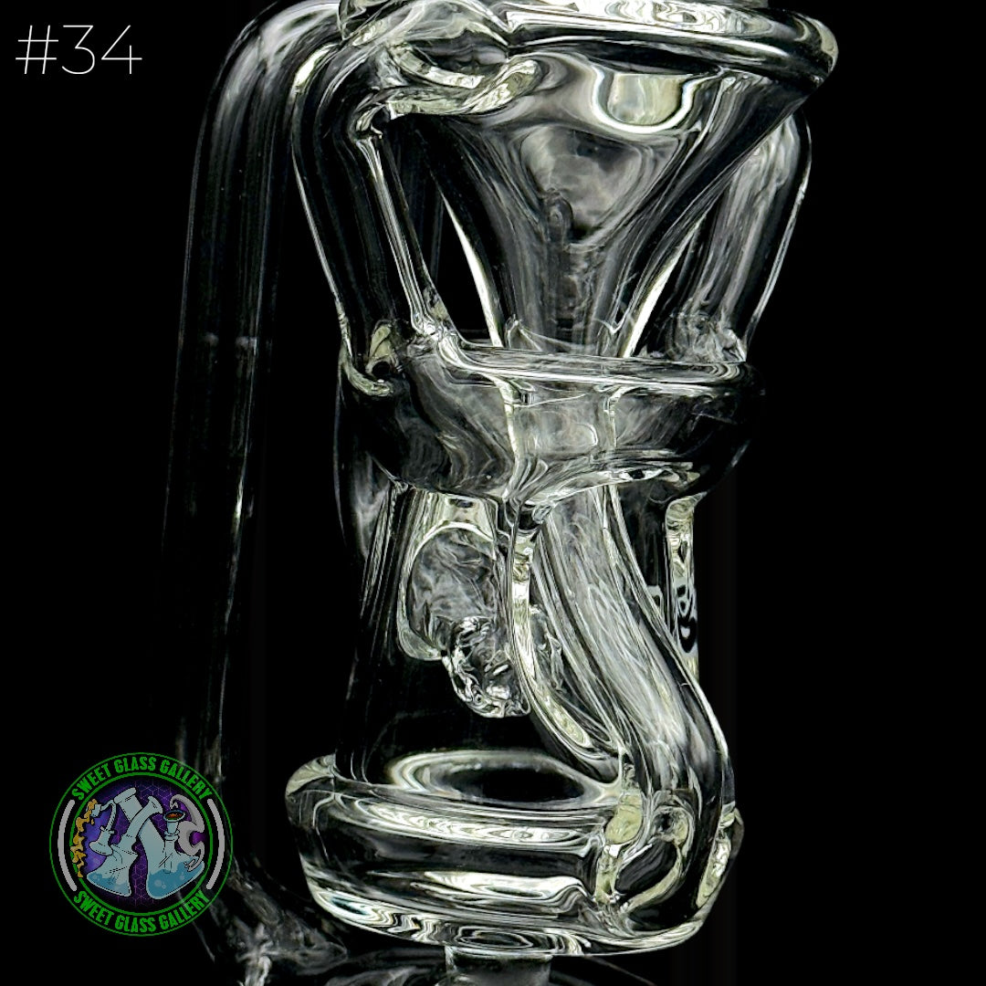 Dōp Glass - Puffco Attachment - Floating Recycler #34