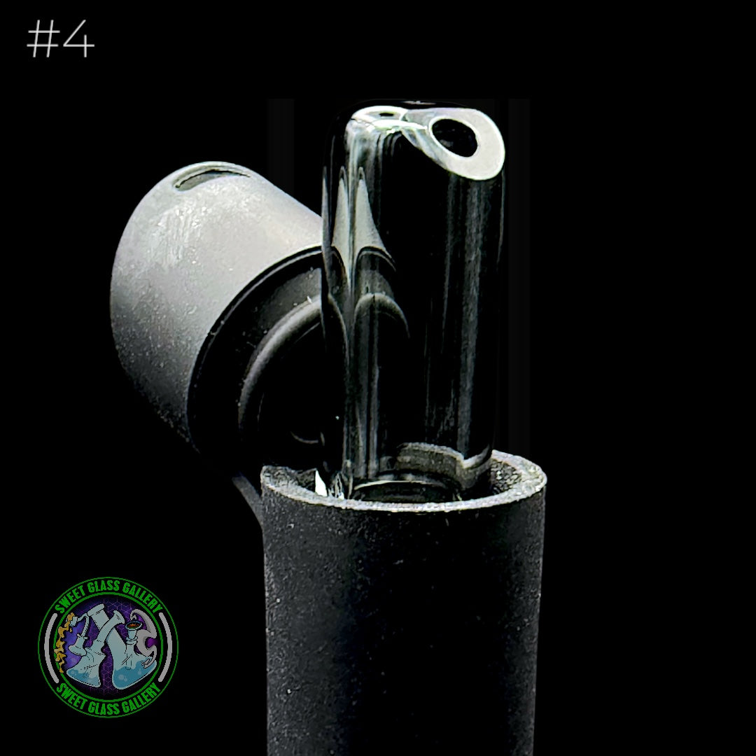 Kovacs Glass - Puffco Pivot Mouthpiece #4 (Transparent Black)