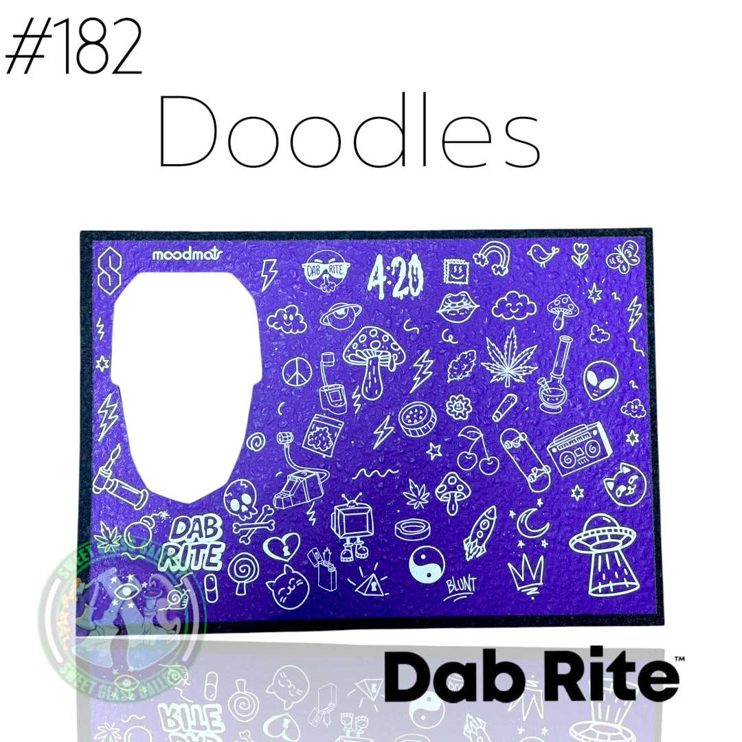Moodmats - Dab Mat #182 - Dab Rite Pro - Doodles