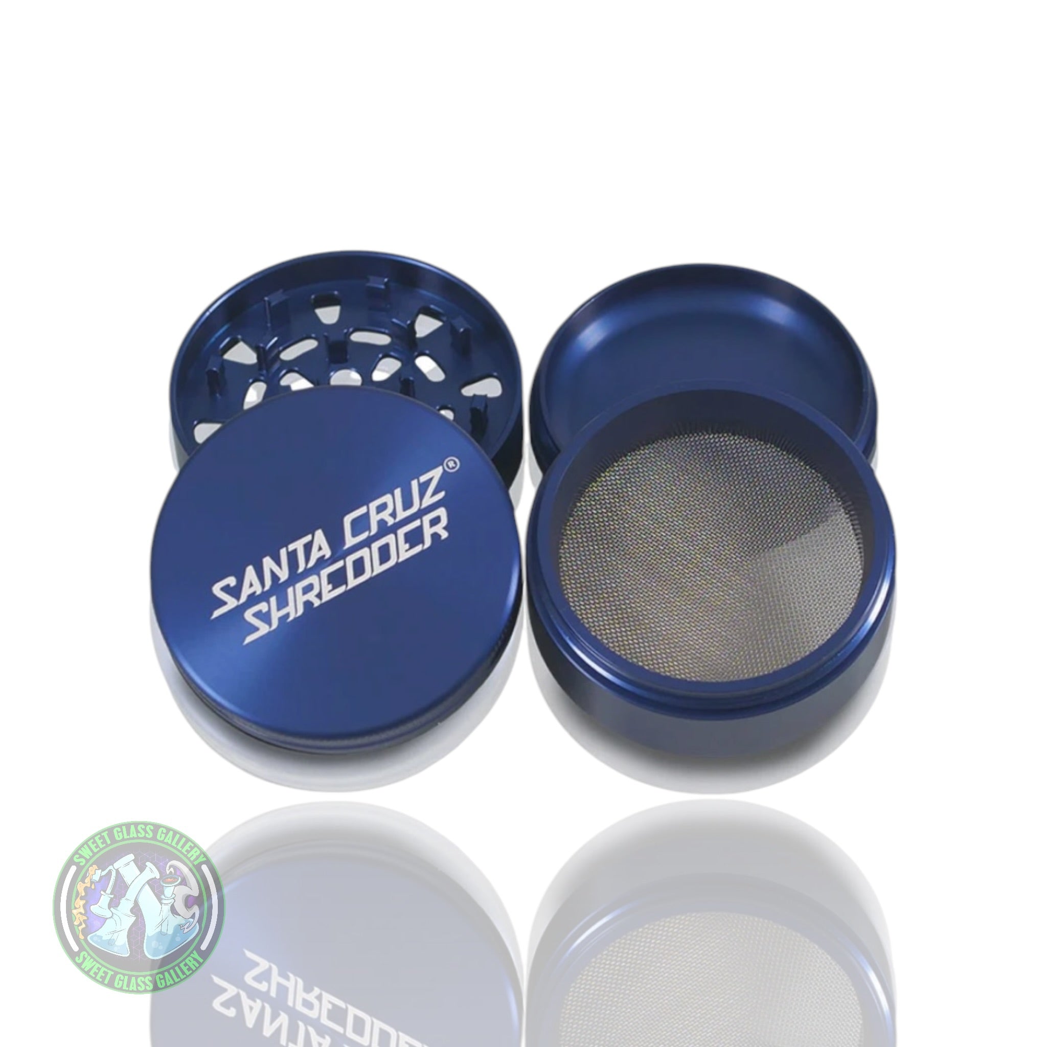 Santa Cruz Shredder - Large 4pc Grinder - Blue