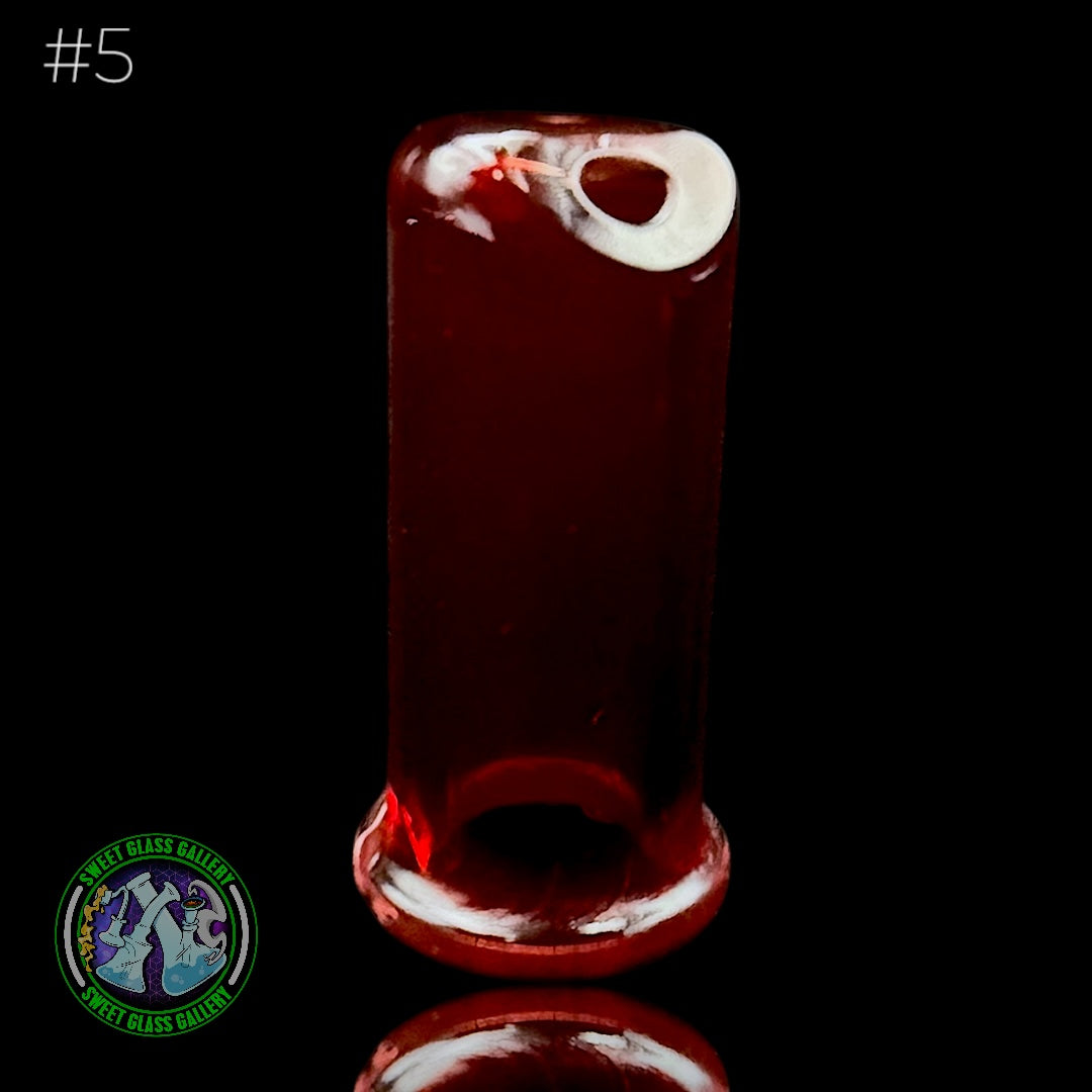 Kovacs Glass - Puffco Pivot Mouthpiece #5 (Transparent Red)