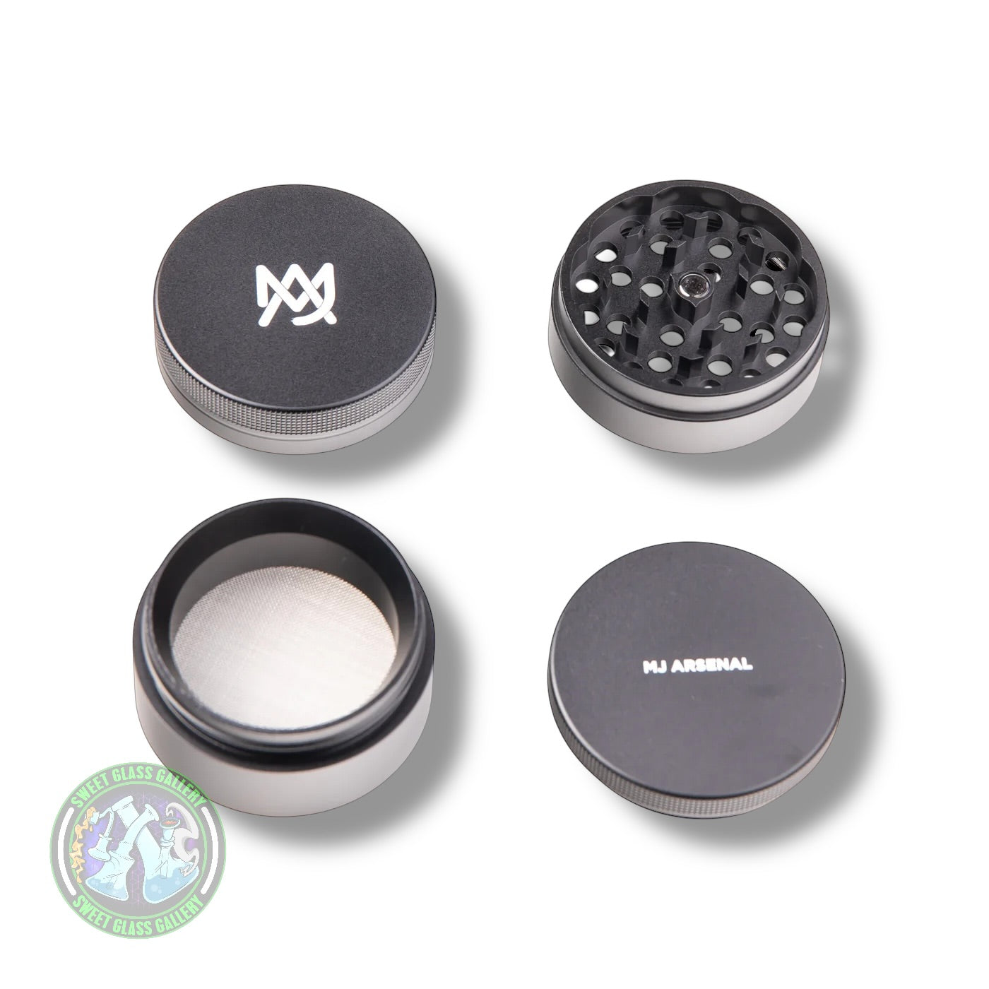 MJ Arsenal - 4 Piece Grinder - Black