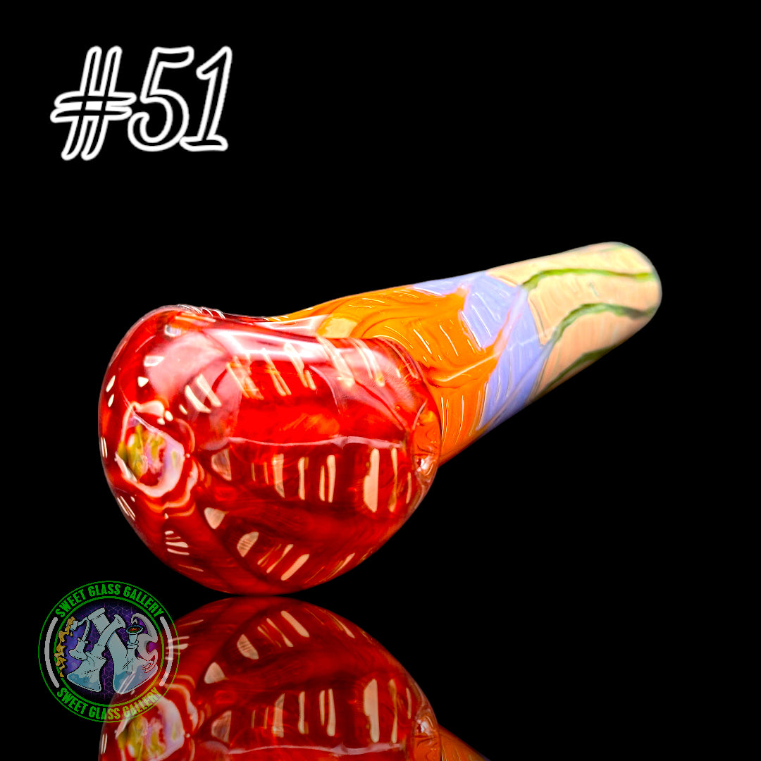 Daniel's Glass Art - German Glass Thick Hand Pipe #51