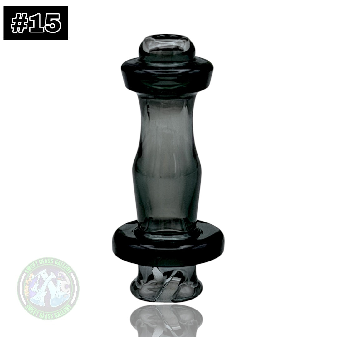 Rone Glass -Puffco Pivot Top #15 - Transparent Black