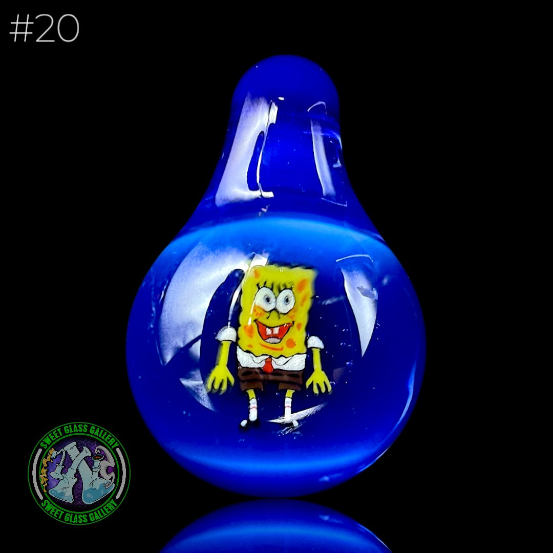 Keys Glass - Pendant #20 (Sponge Bob Square Pants)