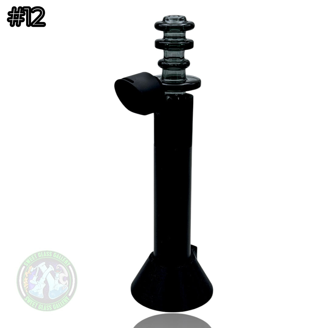 Rone Glass -Puffco Pivot Top #12 - Transparent Black