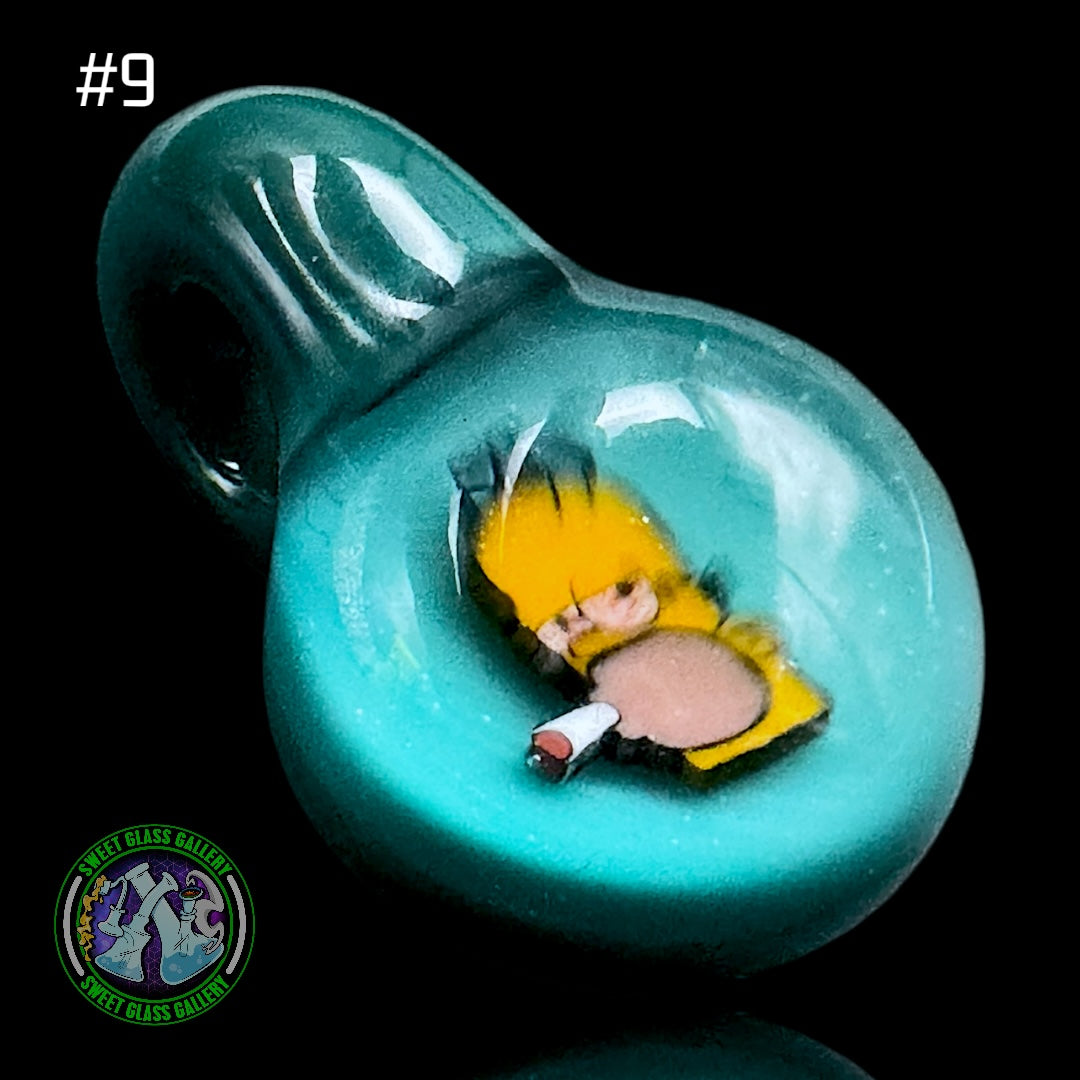 Keys Glass - Pendant #9 - Homer The Simpsons