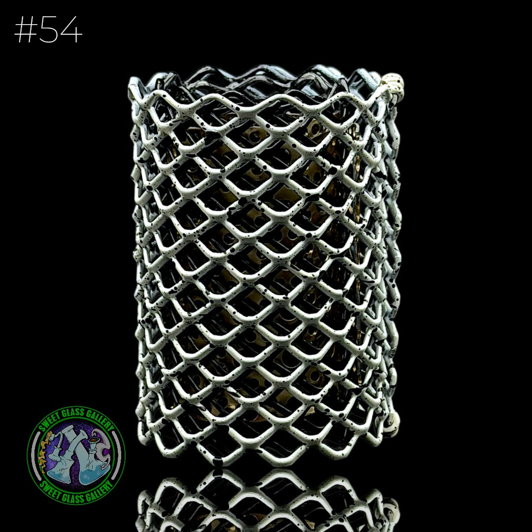 Mamba Guardzz - Heat Cage #54 Blazer GT8000 Guard (White w/ Black Splatter)
