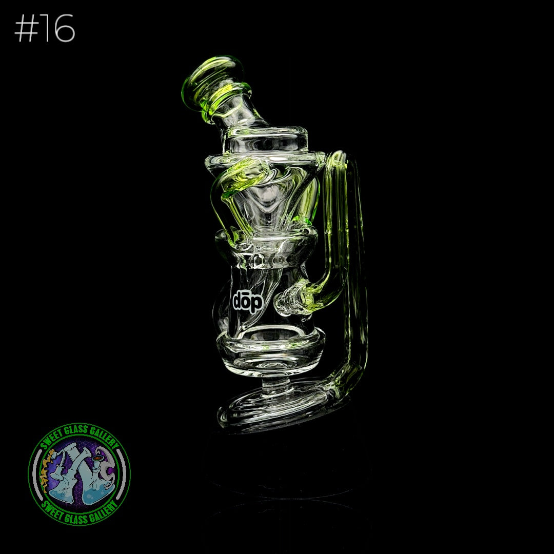Dōp Glass - Puffco Attachment - Floating Recycler Green #16