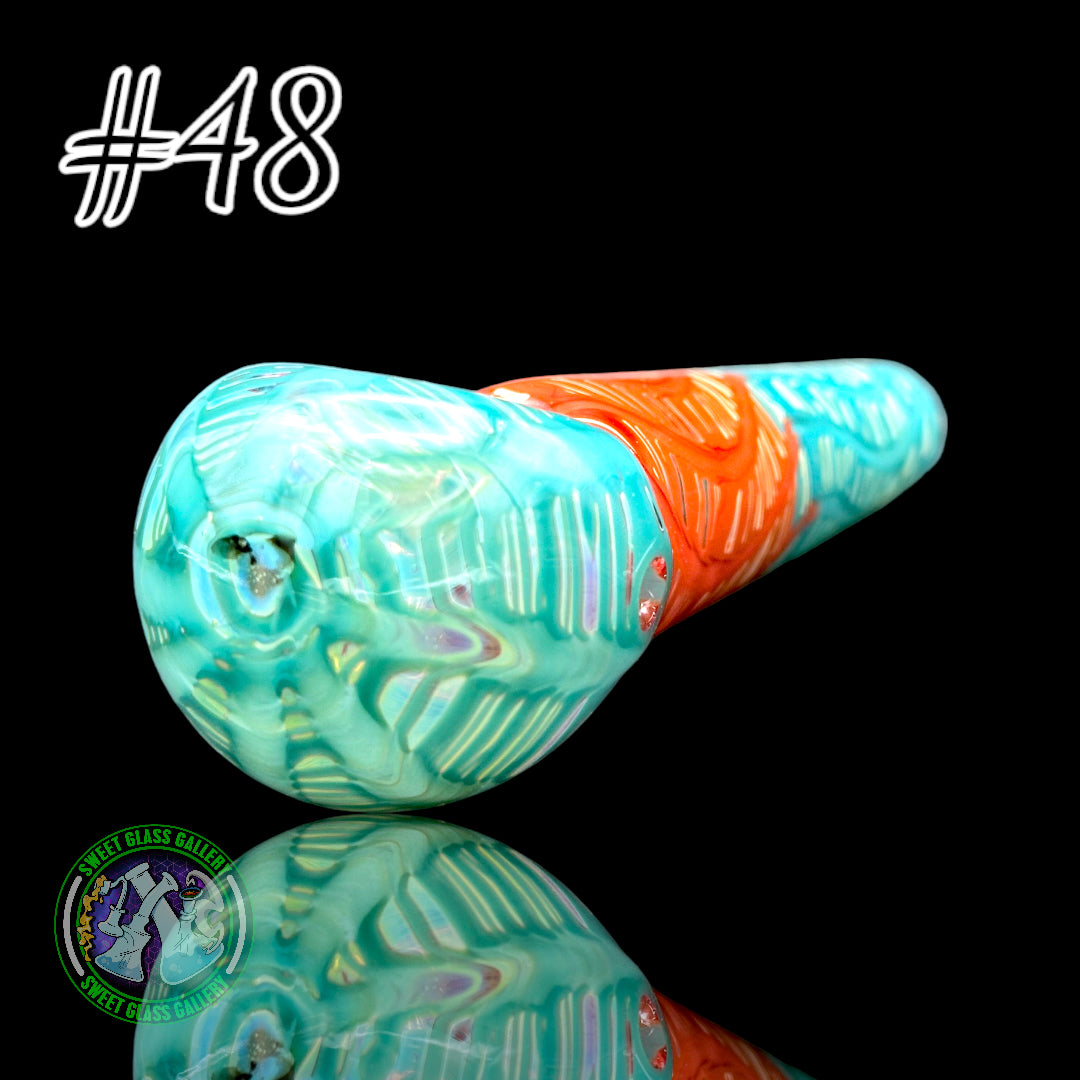 Daniel's Glass Art - German Glass Thick Hand Pipe #48