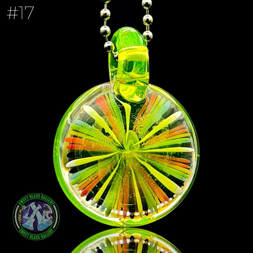 Steve H Glass - Pendant #17 - Face Implosion