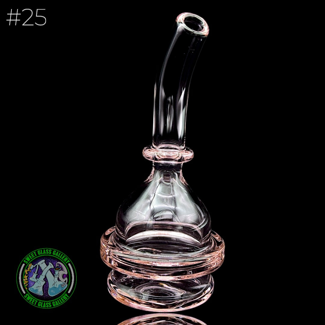 Zach Harrison - Puffco Peak Attachment #25 - Short Path Sipper Dry (Transparent Pink)