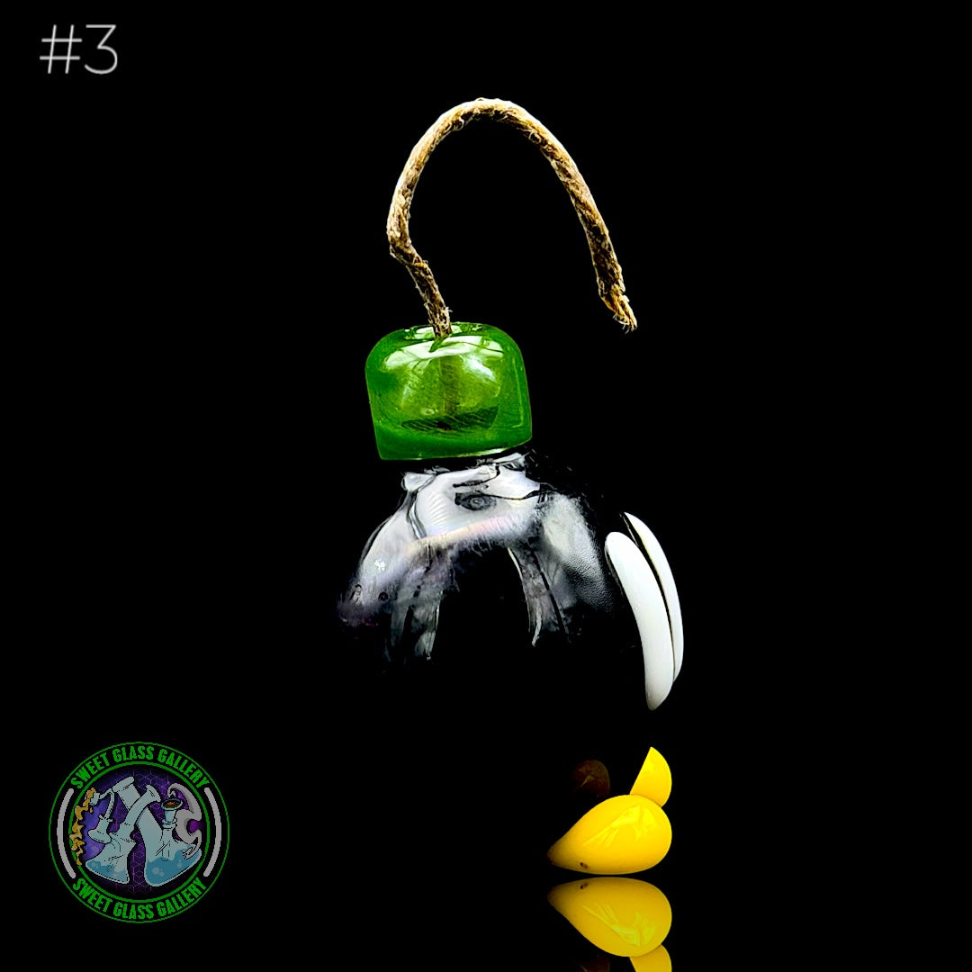 Sandberg Glass - Bob-omb - Hemp Wick Holder #3