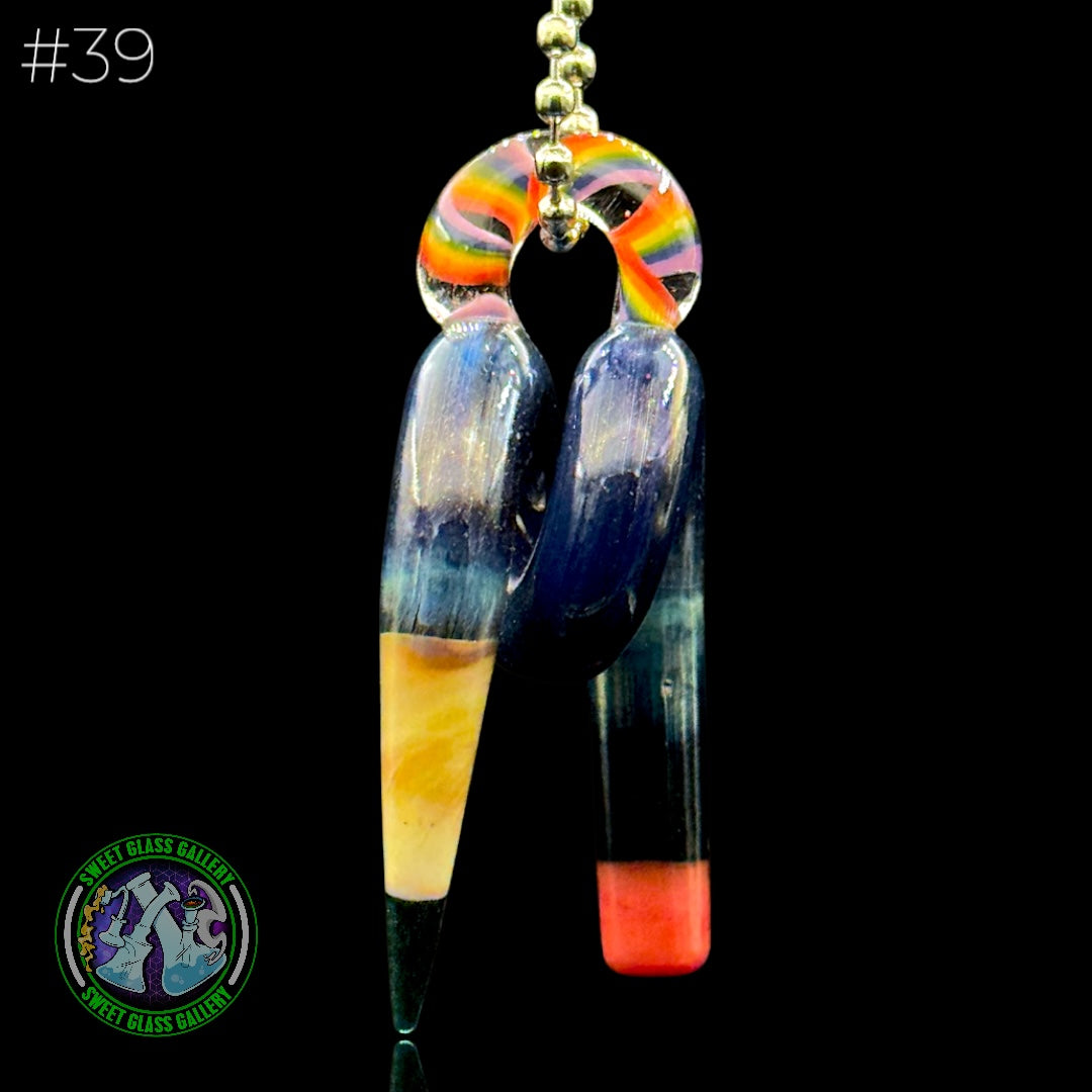 Sherbet Glass - Pendant - Curly Pencil #39