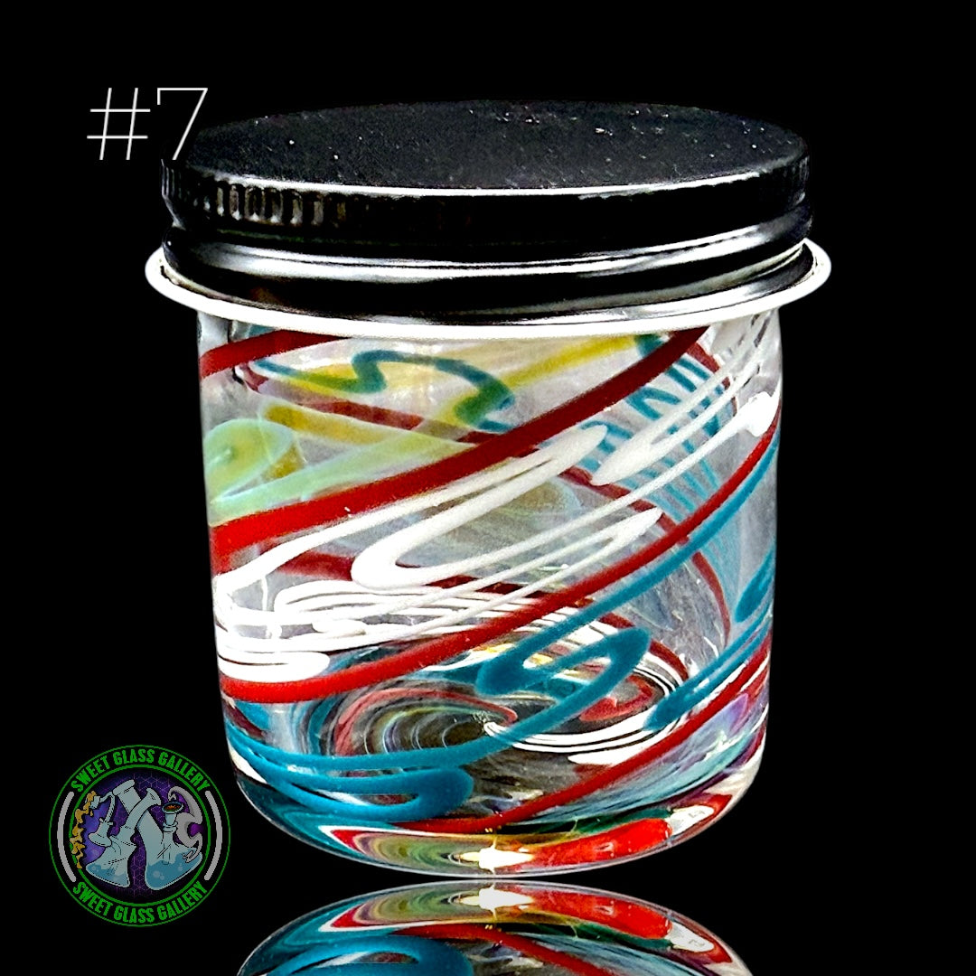 Ben’s Glass Art - Baller Jar #7 - X-Large Inside Out Tech