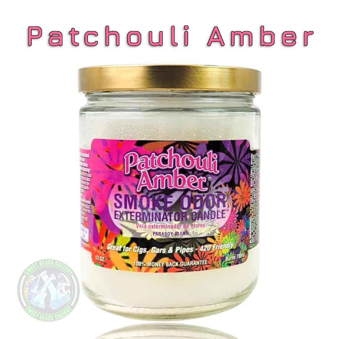 Smoke Odor Exterminator Candle - Patchouli Amber Scent