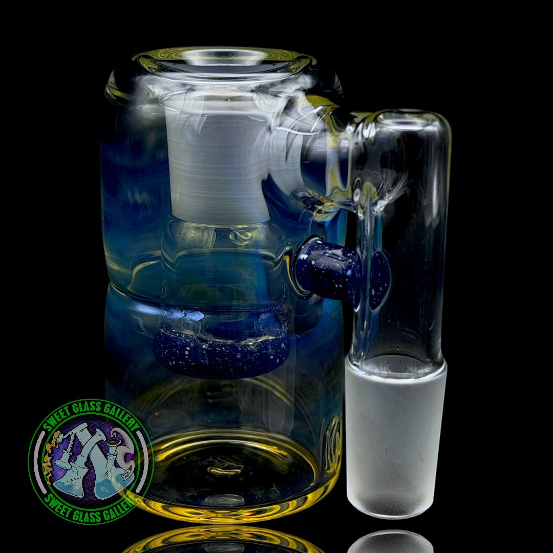 Fluid Glass - Ash Catcher #12 - 18mm Blue Blizzard