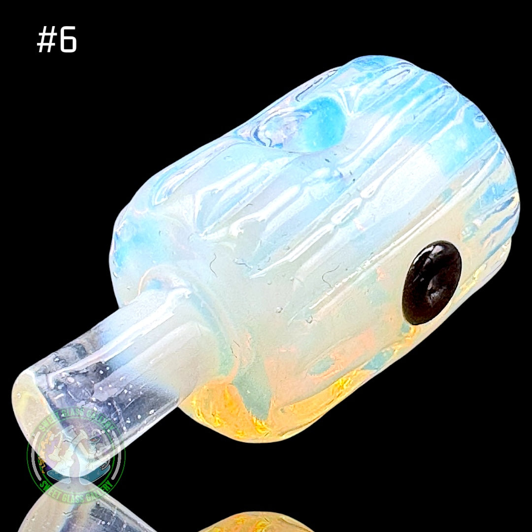 Rone Glass - Pendant #6 - Spray Tip (Secret White)