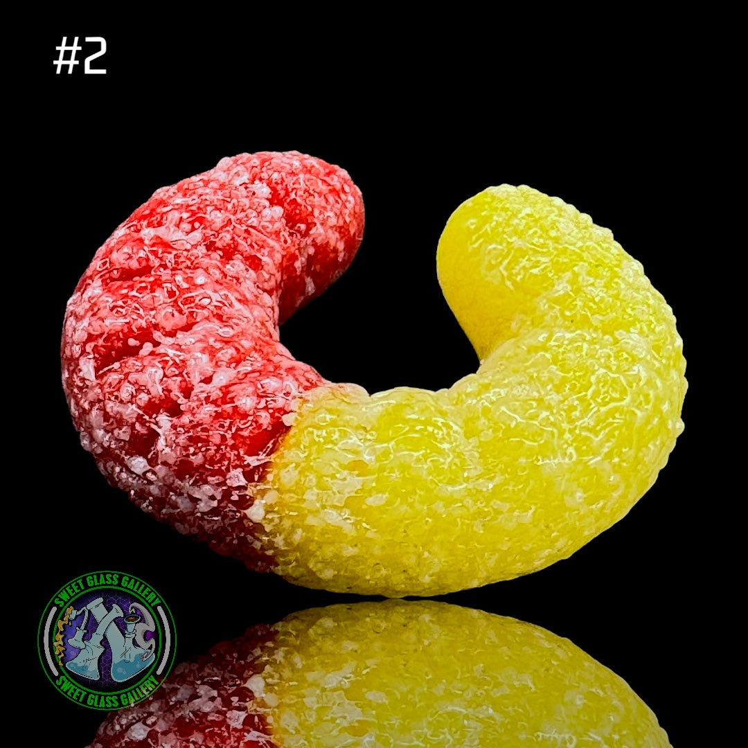 Emperial Glass - Marble/Cap Stand #2 - Sour Gummy Worm