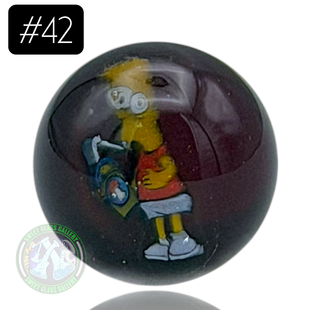 Keys Glass - Marble #42 (Bart - The Simpsons)