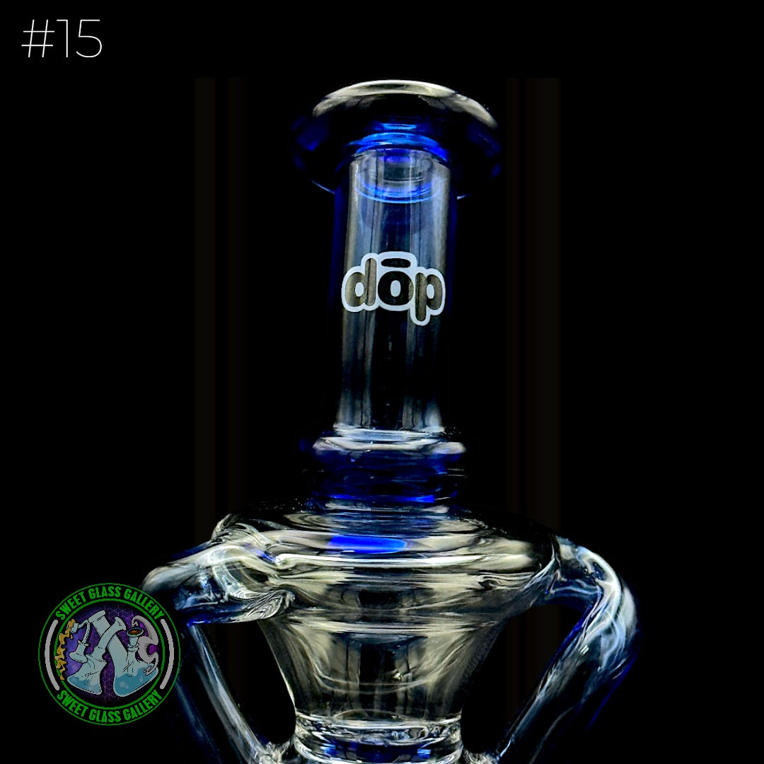 Dōp Glass - Puffco Attachment - Minicycler Blue #15