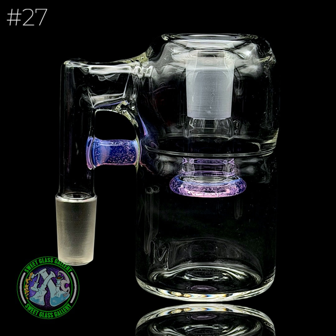 Fluid Glass - Ash Catcher 14mm - Dry #27 (Purple Lollipop)