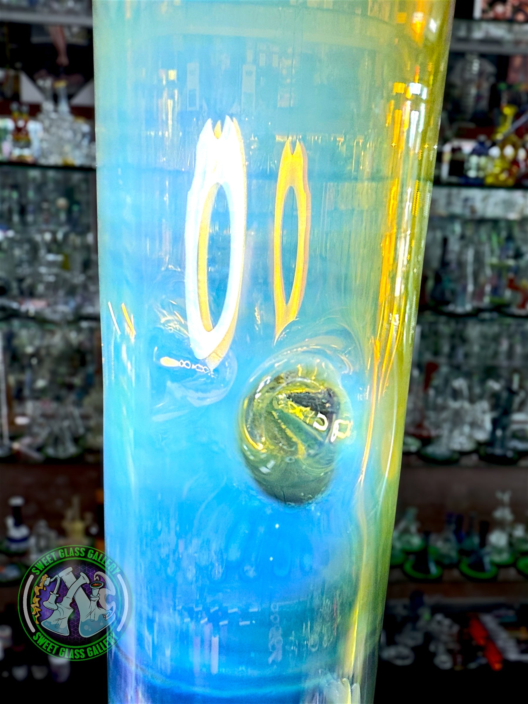 Fluid Glass - Tube #2 - Large Fumed Head Banger (Ghost)