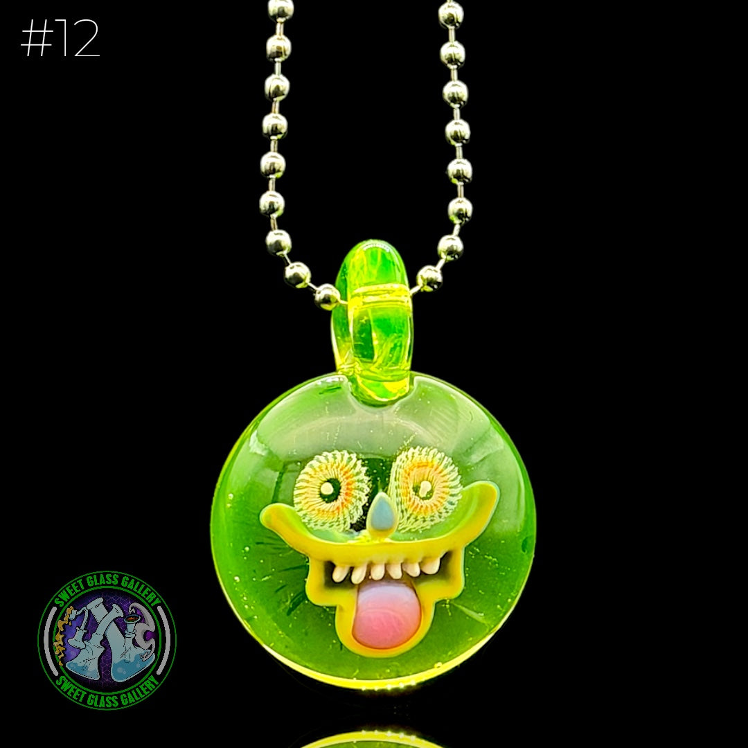 Steve H Glass - Pendant #12 - Face Implosion