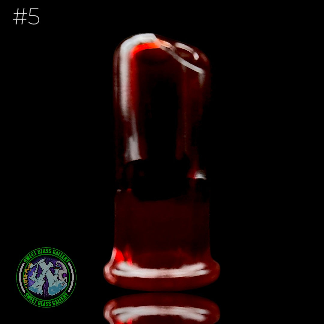 Kovacs Glass - Puffco Pivot Mouthpiece #5 (Transparent Red)