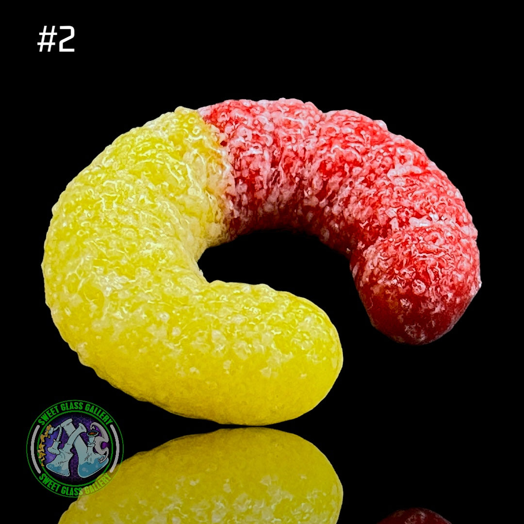 Emperial Glass - Marble/Cap Stand #2 - Sour Gummy Worm