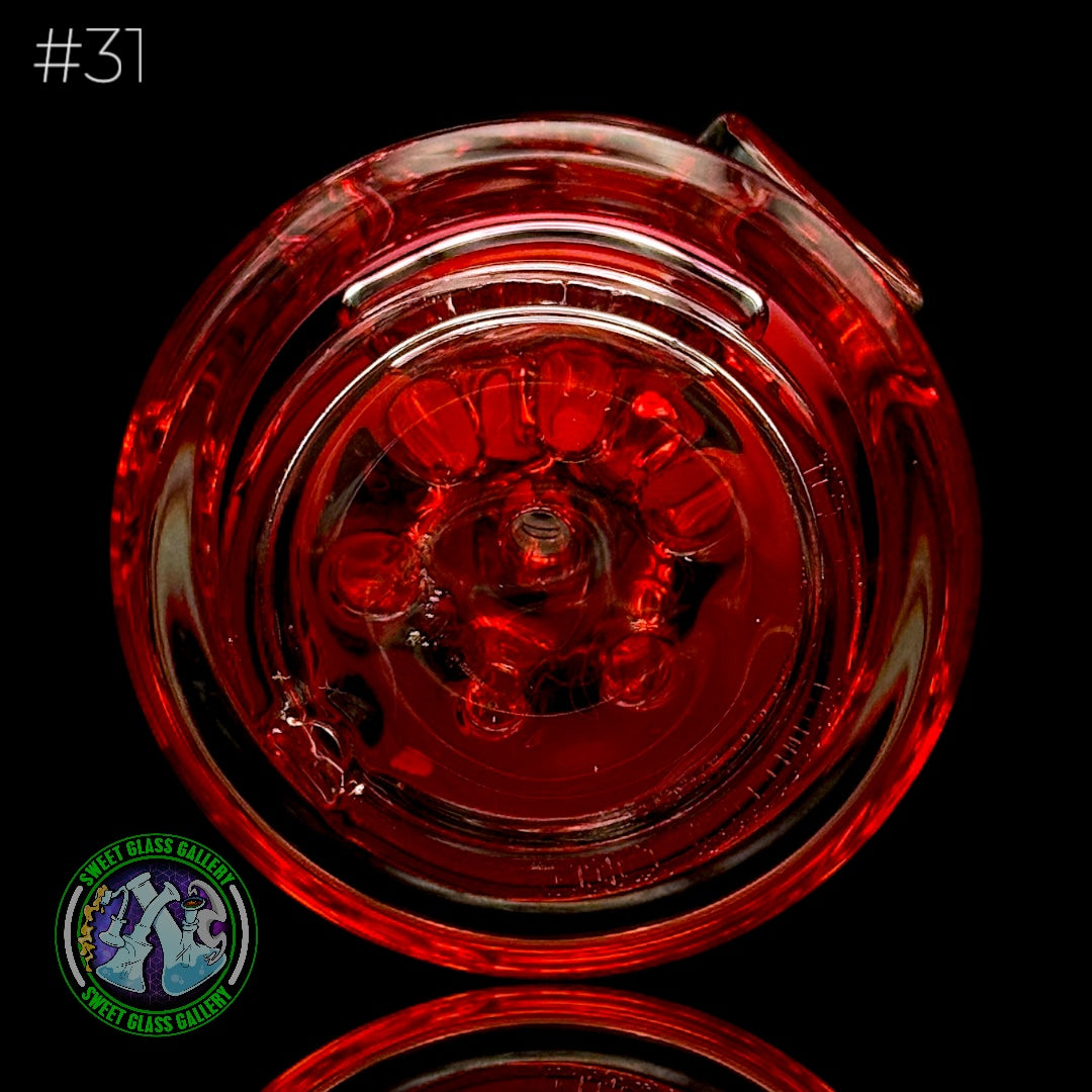Dōp Glass - Puffco Attachment - Dry Gylcerin Red #31