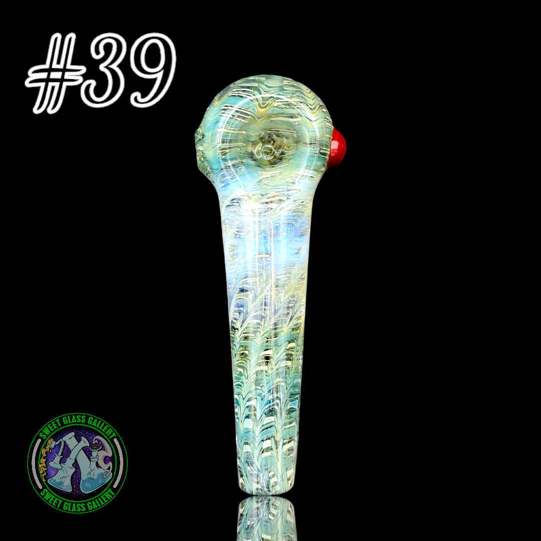 Daniel's Glass Art - German Glass Thick Hand Pipe #39