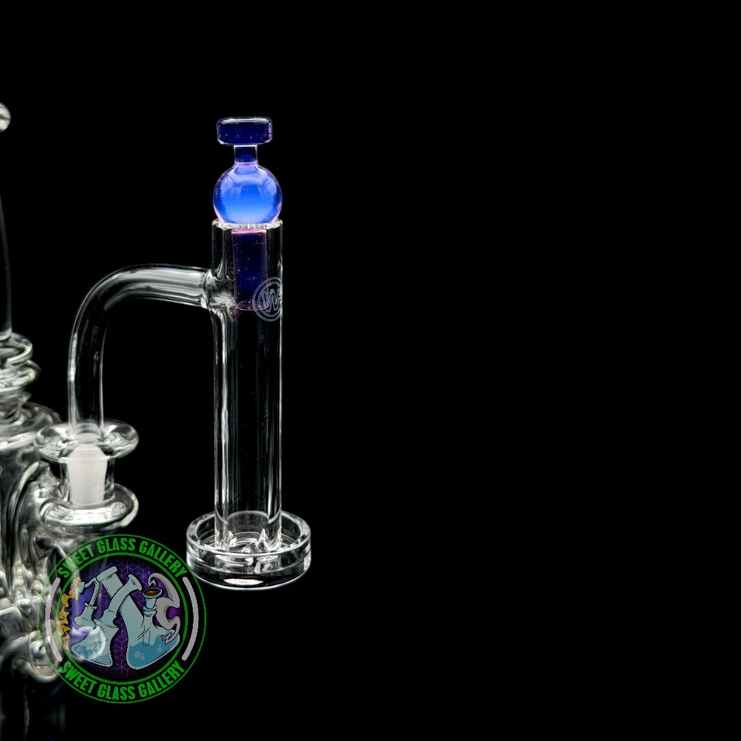 Camp Fire Quartz - Tower Cap - Transparent Milky Purple