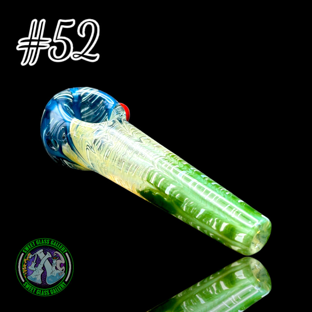 Daniel's Glass Art - German Glass Thick Hand Pipe #52