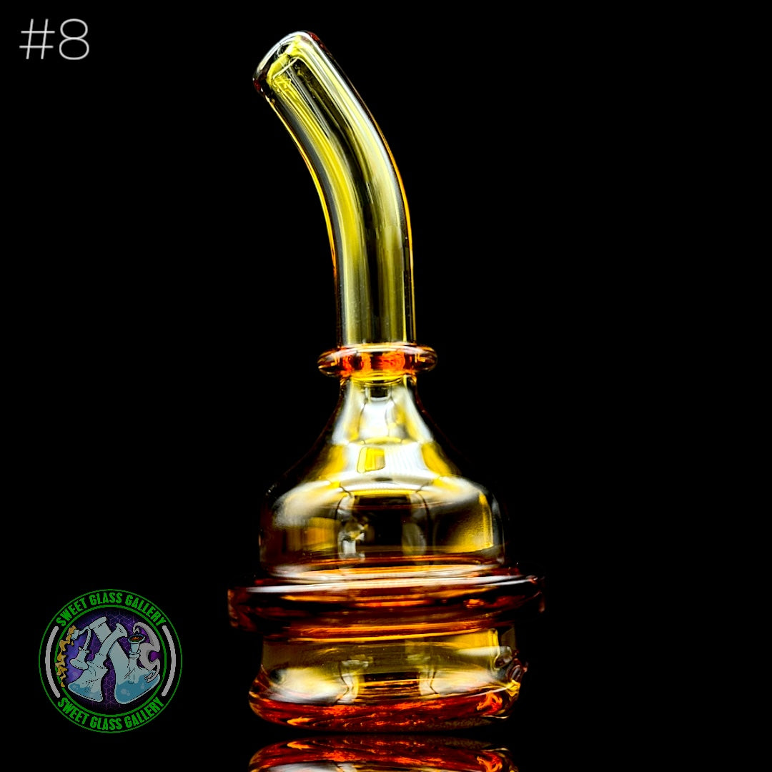 Zach Harrison - Puffco Peak Attachment #8 - Short Path Sipper Dry (Transparent Yellow-Orange)