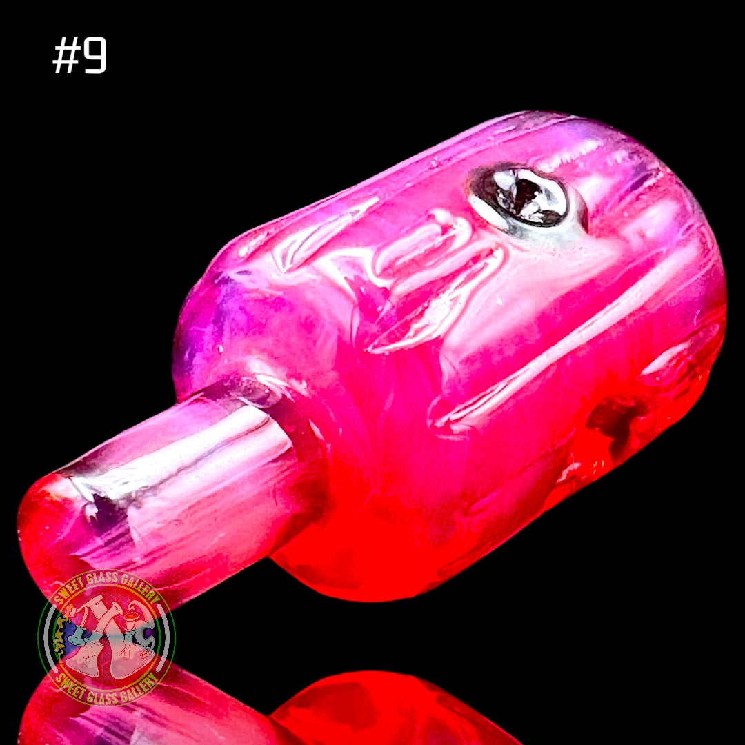 Rone Glass - Pendant #9 - Spray Tip (Telemagenta)