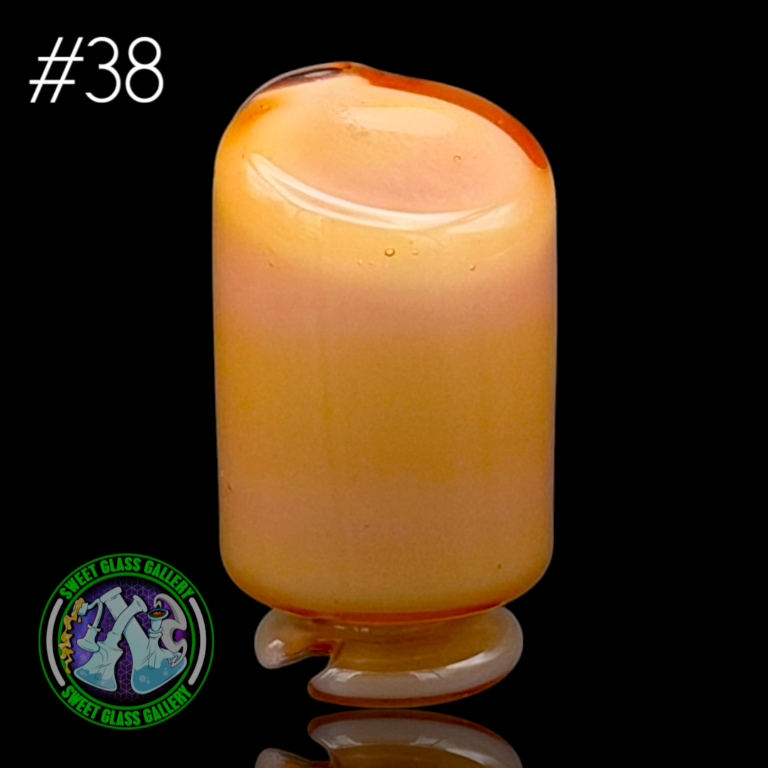 Kizmit Glass - Puffco Pivot Top #38 - Hot Sauce x Star White