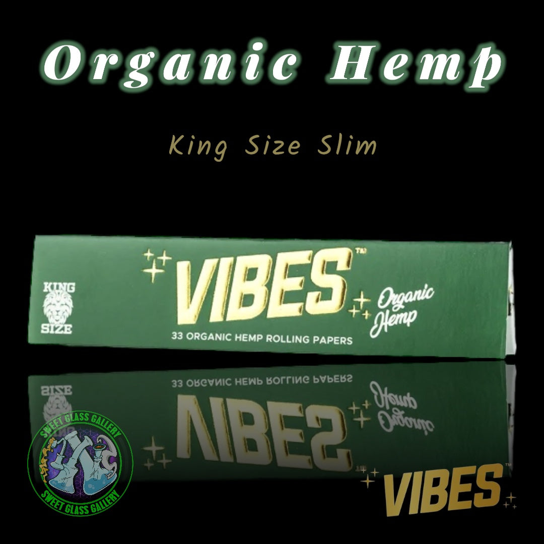 Vibes - Organic Hemp King Size Slim Papers