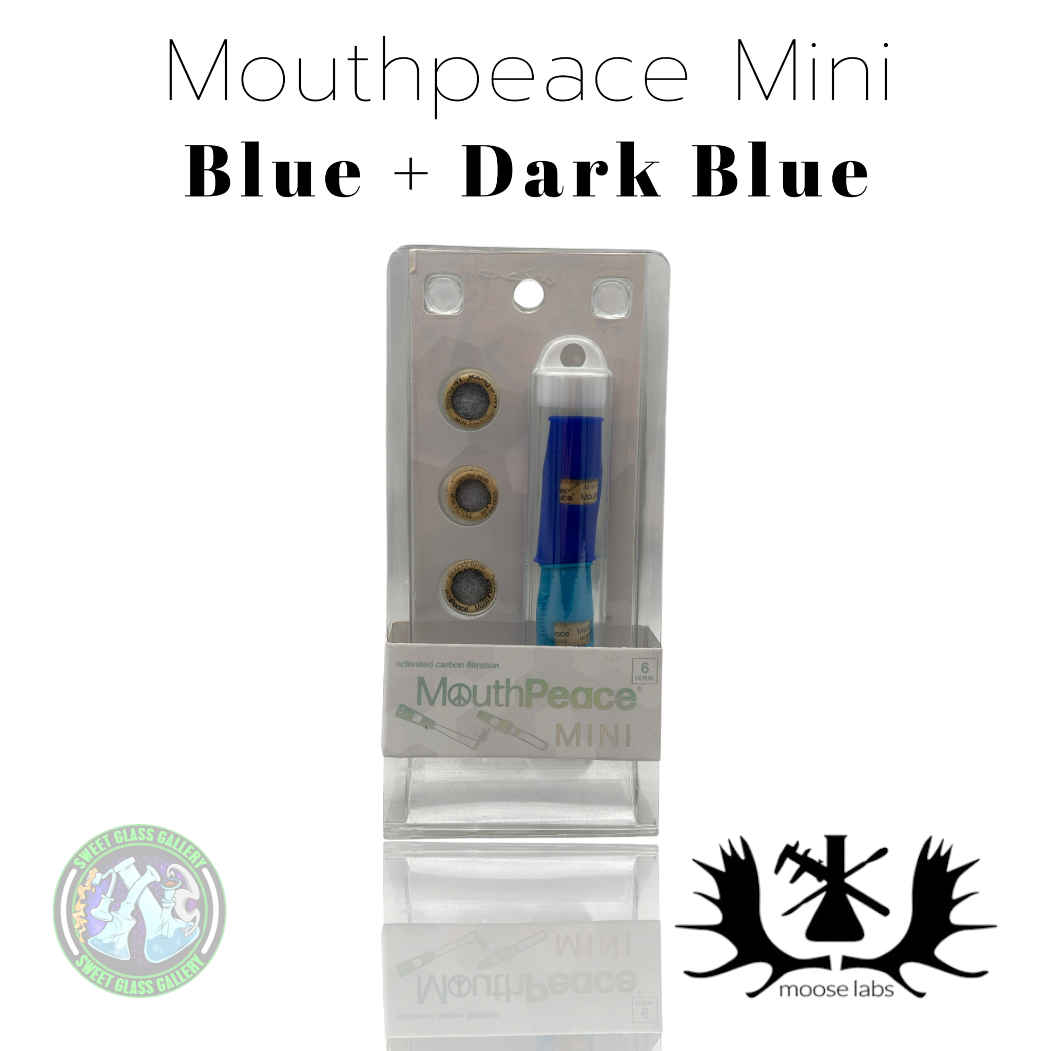 Moose Labs - Mouthpiece Mini - Blue + Dark Blue