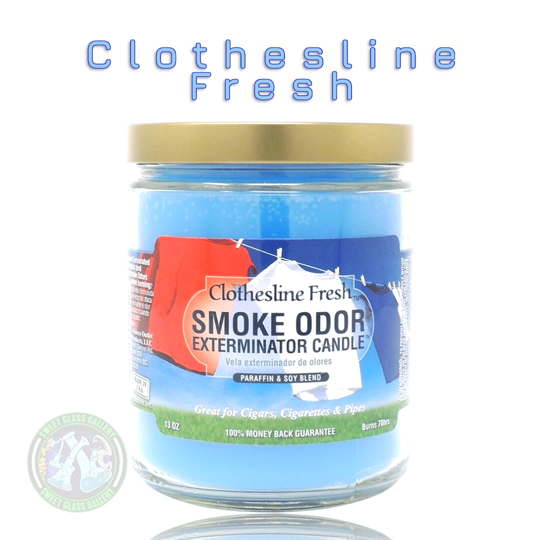 Smoke Odor Exterminator Candle - Clothesline Fresh Scent