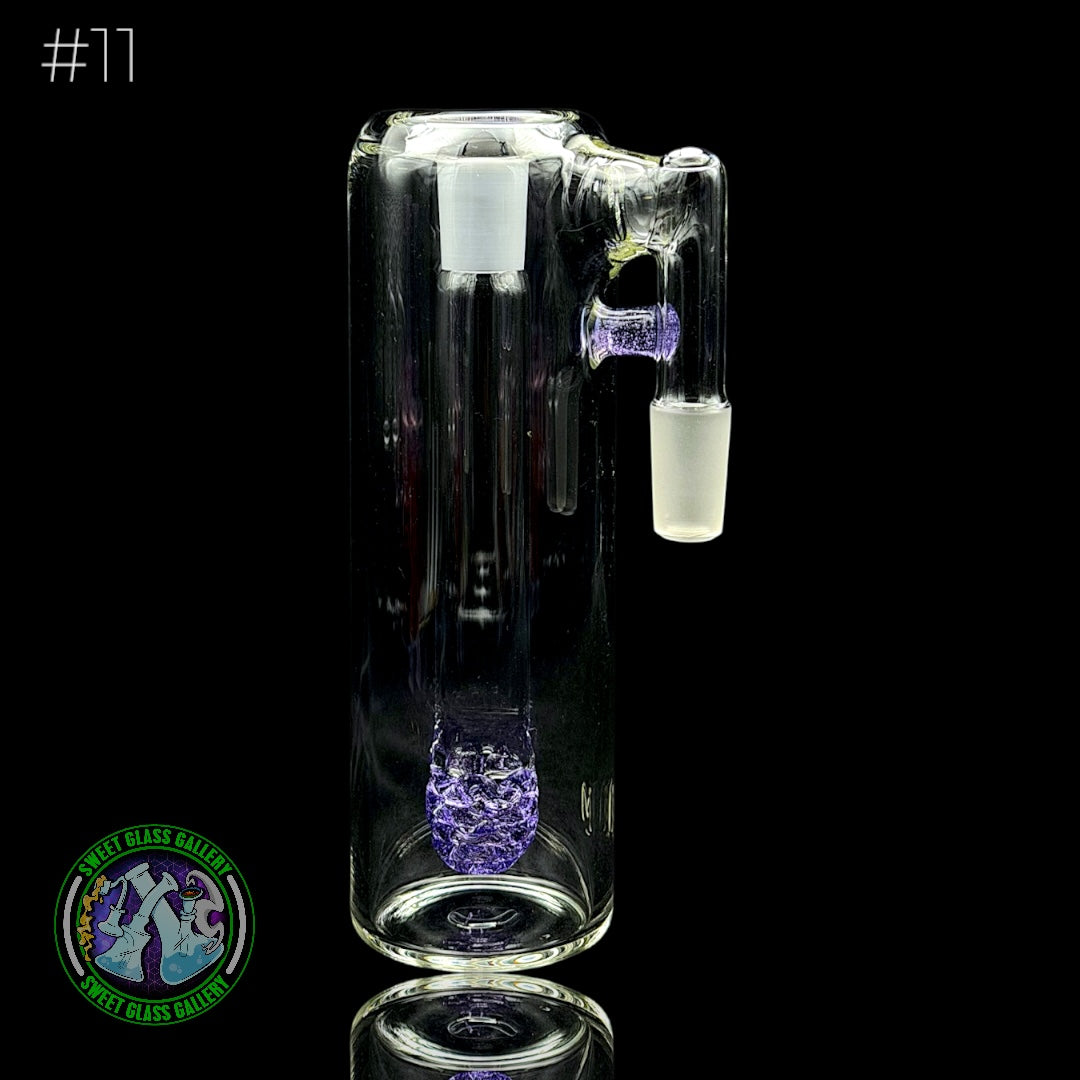 Fluid Glass - Ash Catcher 14mm  #11 (Purple Lollipop)