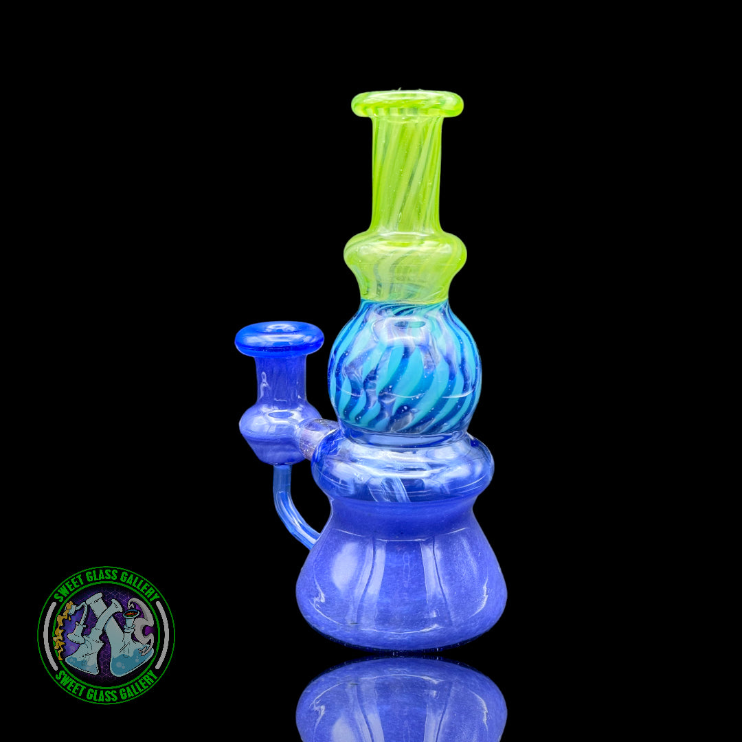 Gurn Glass - Beaker Tube Rig (Blue/Green)