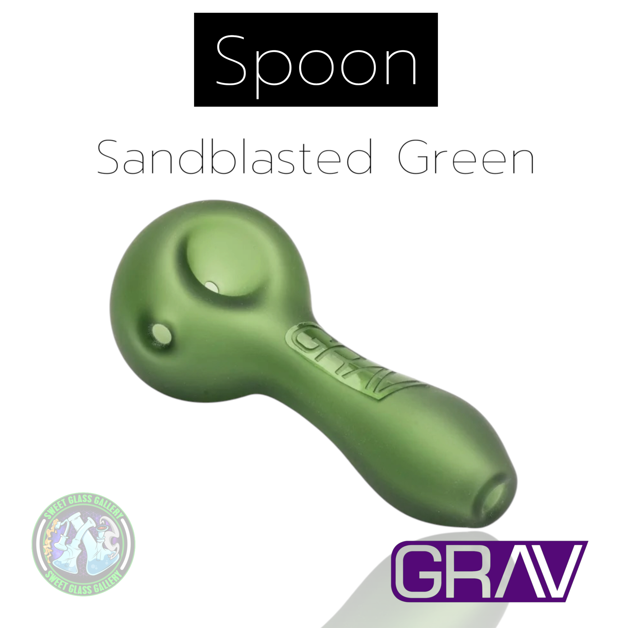 Grav - Spoon - Sandblasted Green