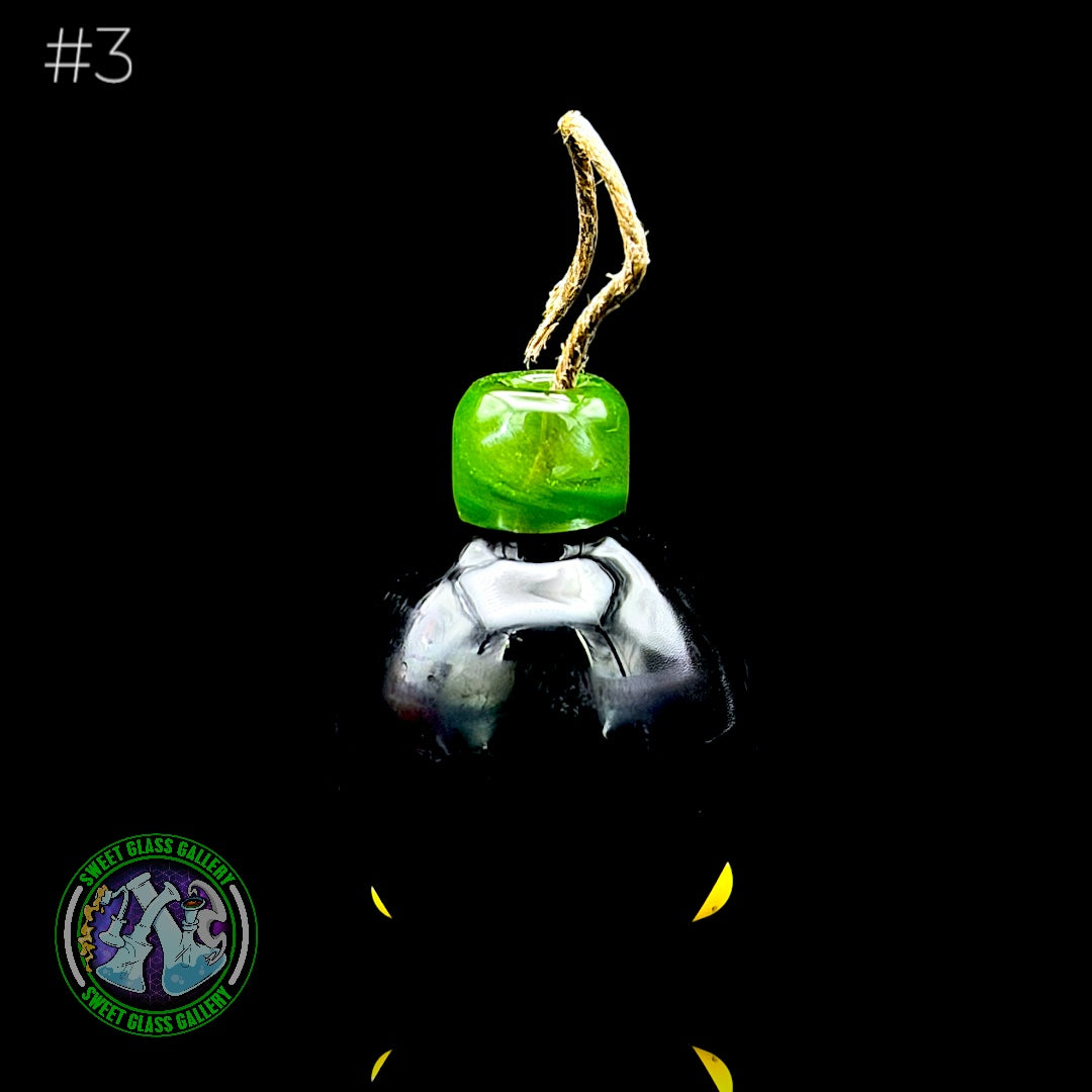 Sandberg Glass - Bob-omb - Hemp Wick Holder #3