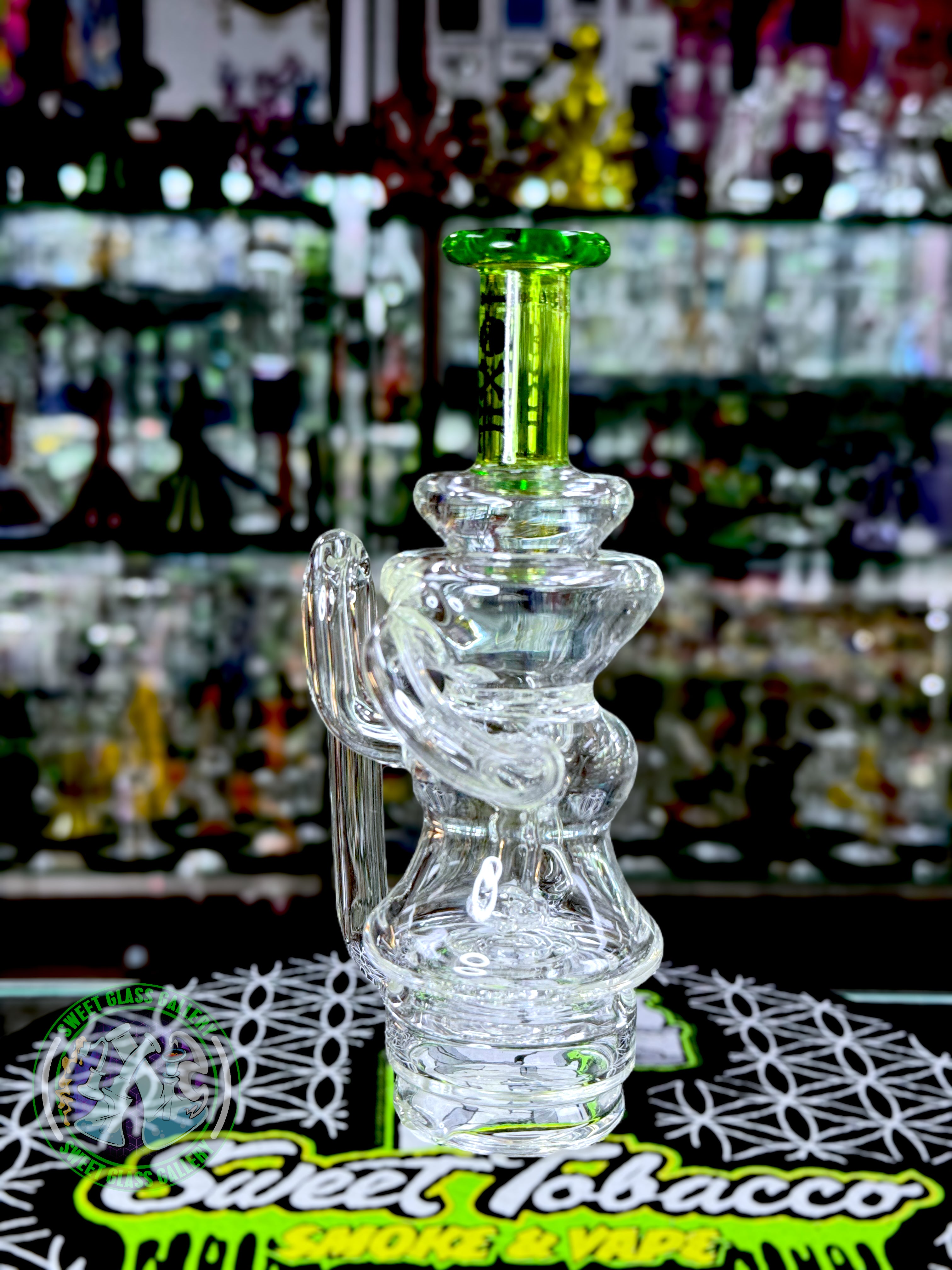 Toxic Glass - Recycler Puffco Attachment (Transparent Green)